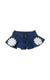 Shorts in denim con applicazioni