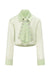 Camicia Cropped Trasparente con Cravatta Gioiello