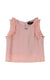Top con rouches in georgette plissè