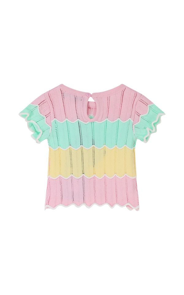 Maglietta in filo smacchinato