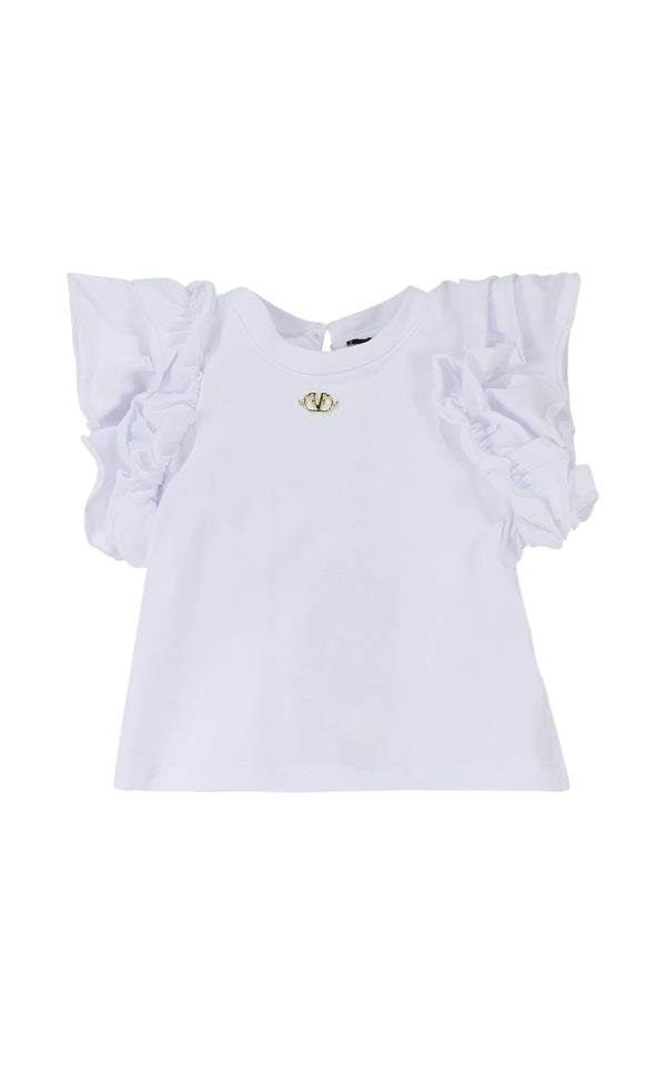 T-shirt con rouches