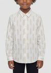 Camicia manica lunga misto lino