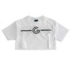 T-shirt cropped con stampa G