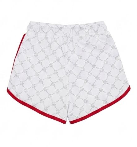 Shorts con firma e logo G