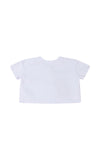 T-shirt unique con strass colorati