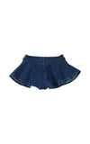 Shorts in denim con applicazioni