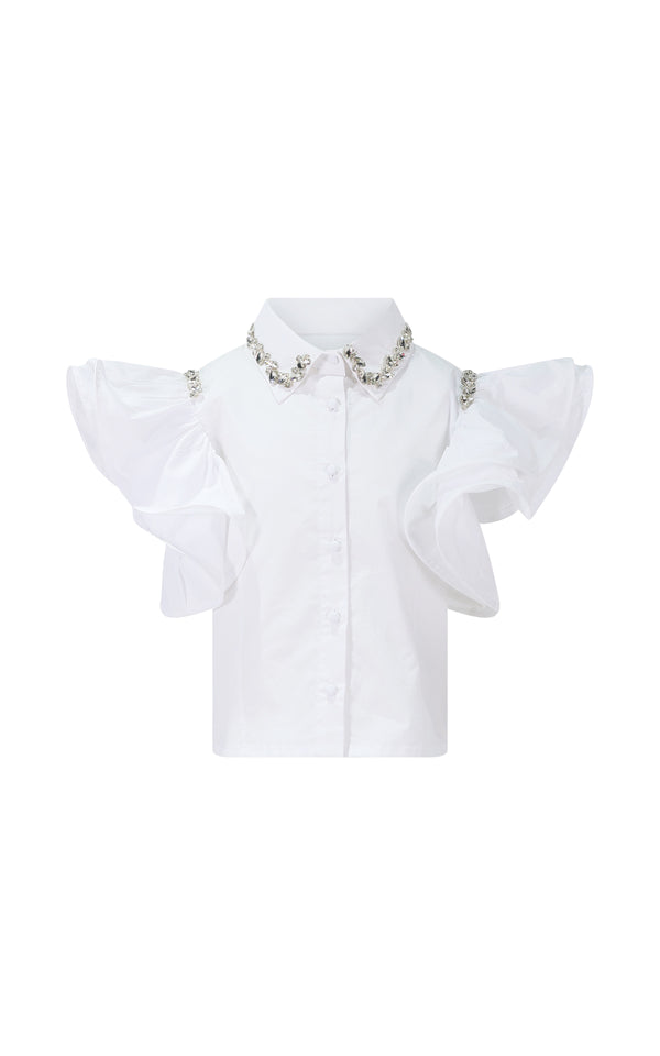 Camicia con volant
