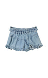 Shorts in denim effetto gonna
