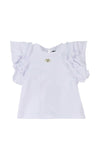T-shirt con rouches