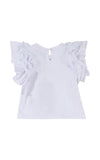 T-shirt con rouches