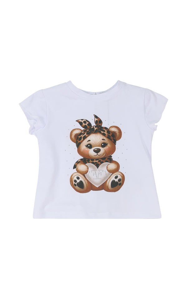 T-shirt stampa orsetto