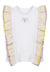 T-shirt multicolor con volant