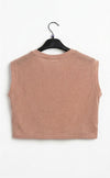 Top in tessuto lurex